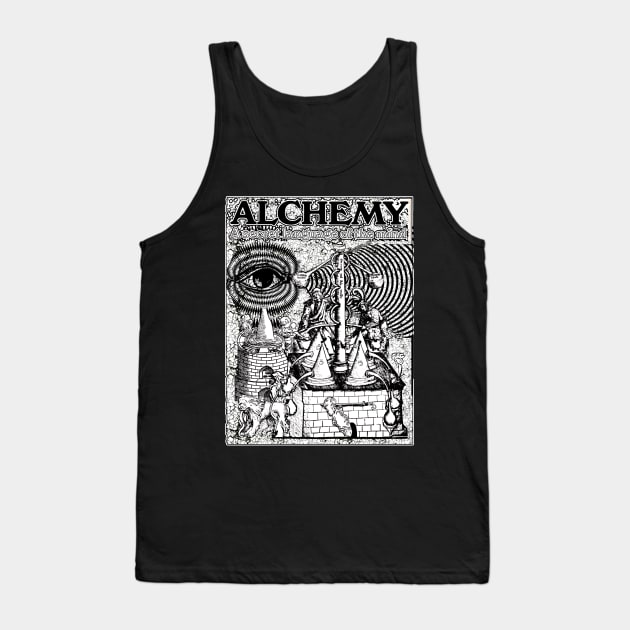 Alchemy the Secret Language of the Mind Alchemist All Seeing eye Tank Top by Esoteric Origins